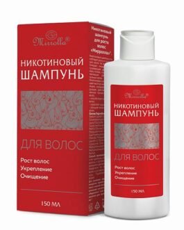 ნიკოტინიანი შამპუნი თმის ზრდისთვის Mirrolla® 150 მლ