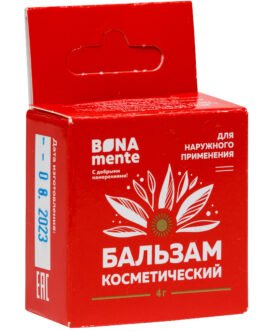 ბალზამი გარე გამოყენების, გამახურებელი Bona Mente! 4გრ