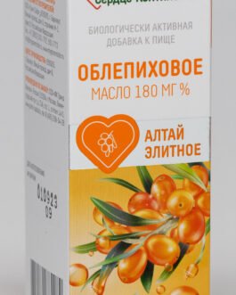 ქაცვის ზეთი ალტაის ელიტური “Сердце Континента” 180მგ% შუშის ფლ. 50 მლ