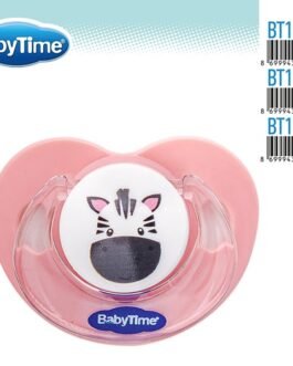 BT138 სილიკონის ორთოდონტული მატყუარა გაუმჭვირვალე თავსახურით № ( 6 – 18 თვე)