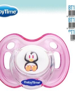 BT149 სილიკონის მრგვალი მატყუარა Candy ილუსტრაციით, თავსახურით №1(0 – 6 თვე)