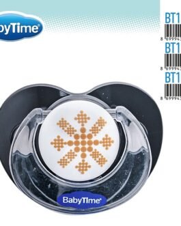 BT152 სილიკონის ორთოდონტული მატყუარა Black თავსახურით №1 (0 – 6 თვე)