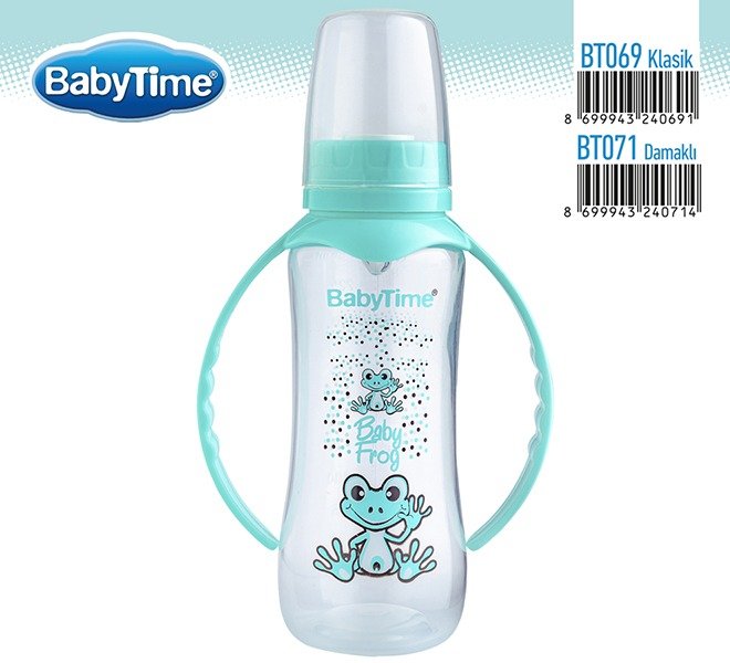 BT071 PP ბოთლი სახელურით (სილიკონის ორთოდონტული) 250 მლ - Image 4