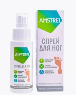 Amstrel – ფეხის ოფლიანობის და სუნის საწმენდი სპრეი 100 მლ