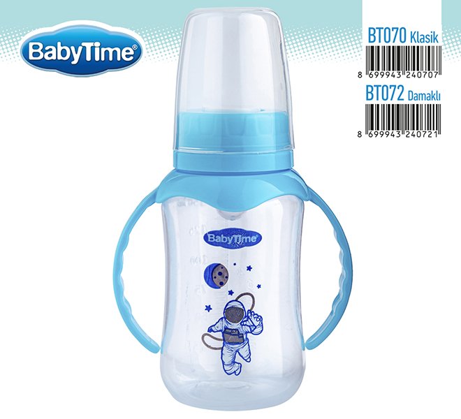 BT072 PP ბოთლი სახელურით (სილიკონის ორთოდონტული) 150 მლ - Image 3