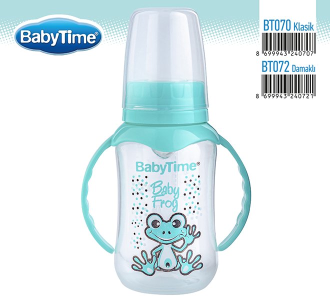 BT072 PP ბოთლი სახელურით (სილიკონის ორთოდონტული) 150 მლ - Image 5