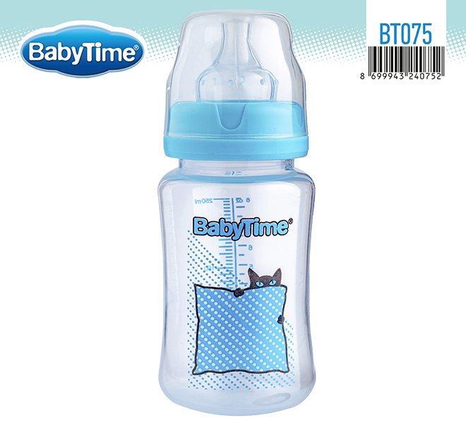 BT075 PP კვების ბოთლი ფართო ყელით 250 მლ - Image 3
