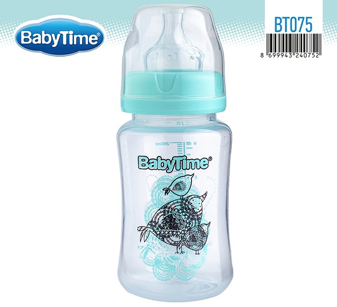 BT075 PP კვების ბოთლი ფართო ყელით 250 მლ - Image 2