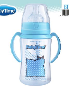 BT077 PP კვების ბოთლი ფართო ყელით, სახელურით 250 მლ