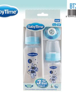 BT209 PP კვების ბოთლის და მატყუარას ნაკრები – სამი ერთში