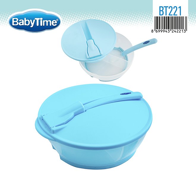 BT221 ბავშვის საკვები თეფში კოვზით - Image 2