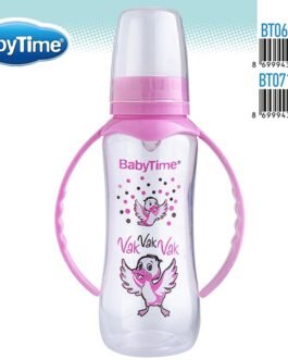 BT071 PP ბოთლი სახელურით (სილიკონის ორთოდონტული) 250 მლ