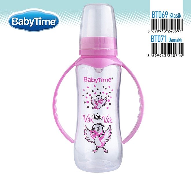 BT071 PP ბოთლი სახელურით (სილიკონის ორთოდონტული) 250 მლ - Image 2