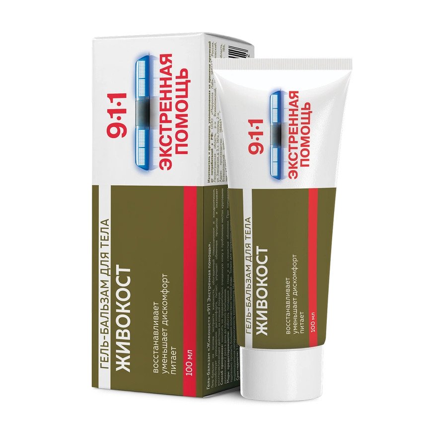 911 "ჟივოკოსტი" - გელ-ბალზამი სახსრებისთვის 100 მლ