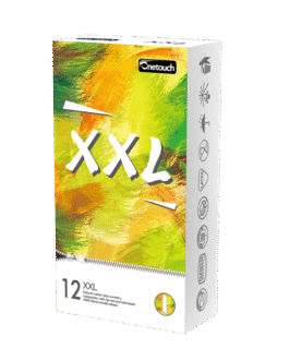 პრეზერვატივი Onetouch (ვანთაჩ) XXL L – 200მმ; W – 56მმ; T – 0.065მმ №12 ცალი