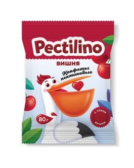პექტინიანი კანფეტი “Pectilino” (“პექტილინო”) ალუბლის წვენით 80გრ