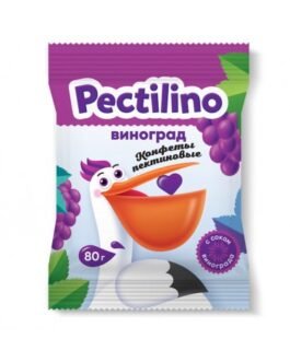 პექტინიანი კანფეტი “Pectilino” (“პექტილინო”) ყურძნის წვენით 80გრ