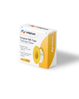 ლეიკოპლასტირი ქირურგიული აბრეშუმის ინდივიდუალური შეფუთვა, ზომა 5მ x 1.25სმ