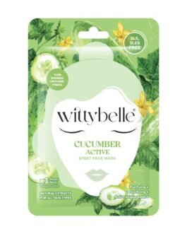 WittyBelle კიტრი – სახის აქტიური ფურცლოვანი ნიღაბი