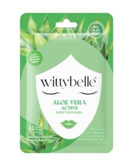 WittyBelle ალოე ვერა- სახის აქტიური ფურცლოვანი ნიღაბი