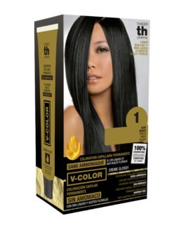 თმის საღებავი Thader Pharma 1 Black ☘️ N 1 შავი, ამიაკის გარეშე