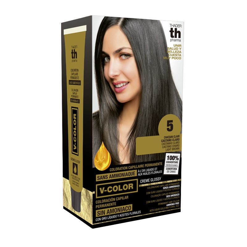 თმის საღებავი 5 TH Light Brown ☘️ N 5 ღია ყავისფერი, ამიაკის გარეშე