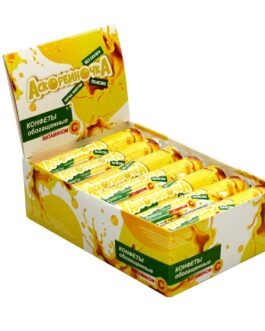 ასკორბინოჩკა  – უშაქრო C ვიტამინით გამდიდრებული კანფეტები. ტაბლეტი 2.7გ №10