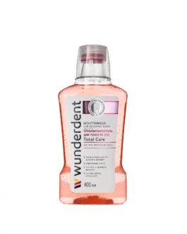 პირის ღრუს სავლები სითხე WUNDERDENT Total Care  მგრძნობიარე კბილებისთვის, 400 მლ
