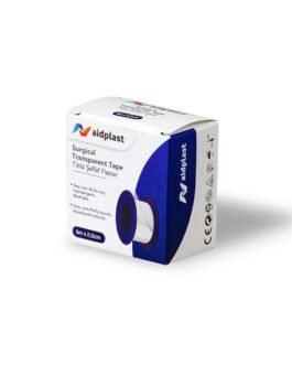 ლეიკოპლასტირი ქირურგიული გამჭვირვალე ინდივიდუალური შეფუთვა, ზომა 5მ x 2.50სმ