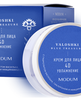 სახის კრემი MODUM VALOSHKI Blue Treasure 4D დამატენიანებელი, 100 გ