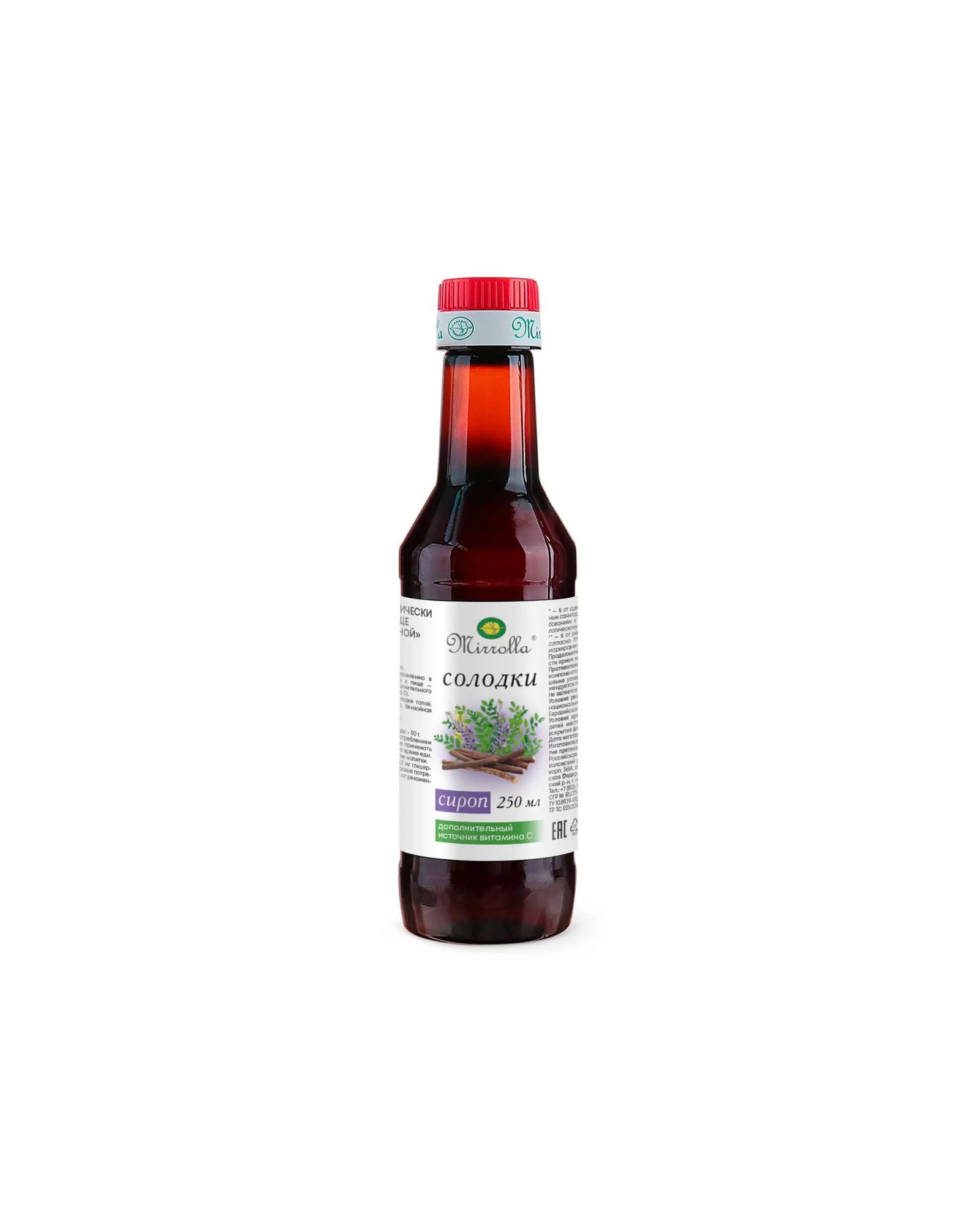 ძირტკბილას სიროფი Mirrolla® ფლ. 250 მლ